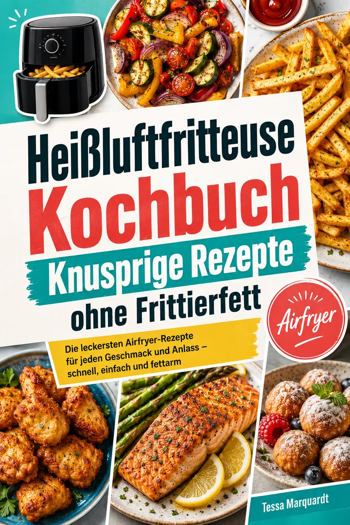 Cover: Heißluftfritteuse Kochbuch: Knusprige Rezepte ohne Frittierfett